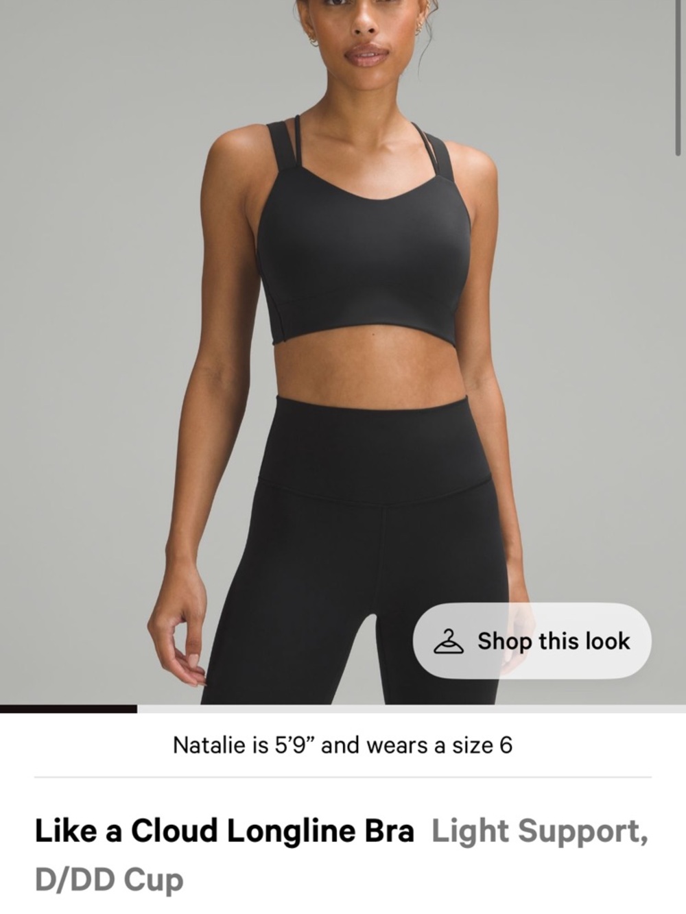 lululemon athletica Black Strappy Sports Bra - Picture 4 of 4
